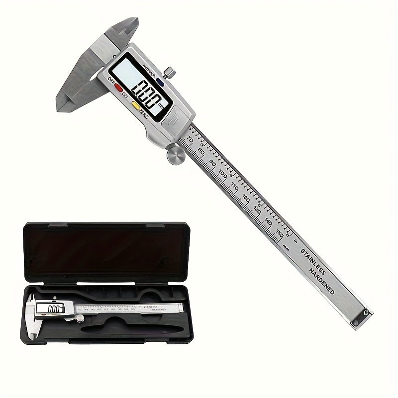 Digital Caliper 150Mm Stainless Steel - 150/200mm Measuring Tool Stainless Steel Digital