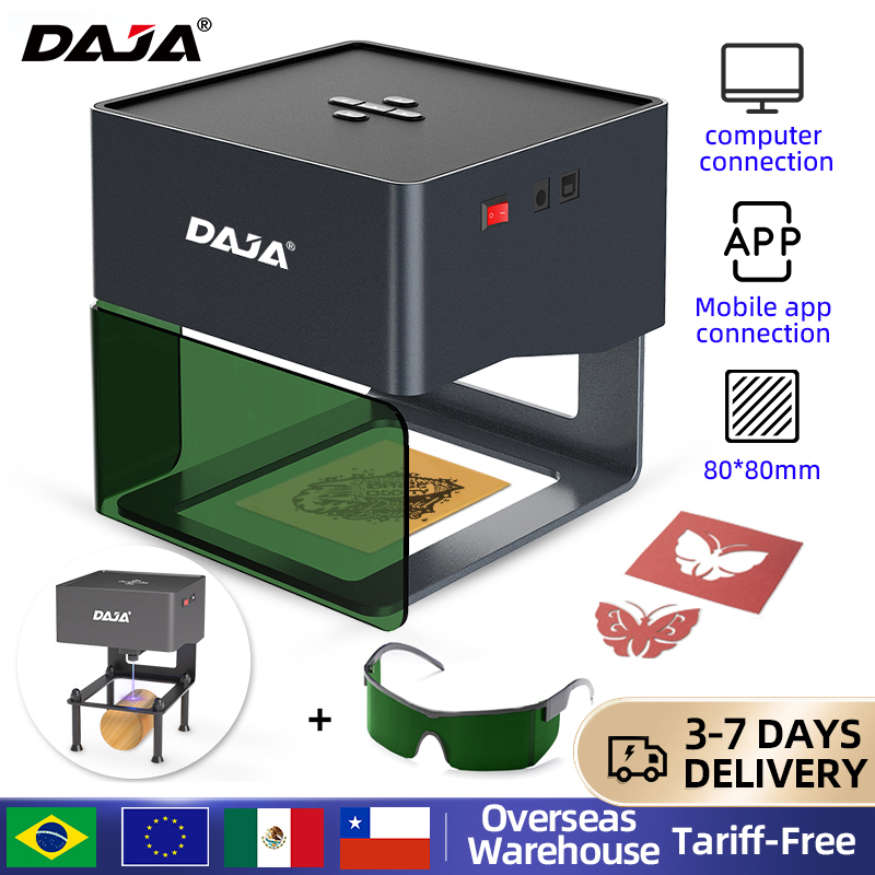 DAJA Mini Di Động Laser Khắc T - đánh giá và giá Fiber Laser Marking Machine 30W
