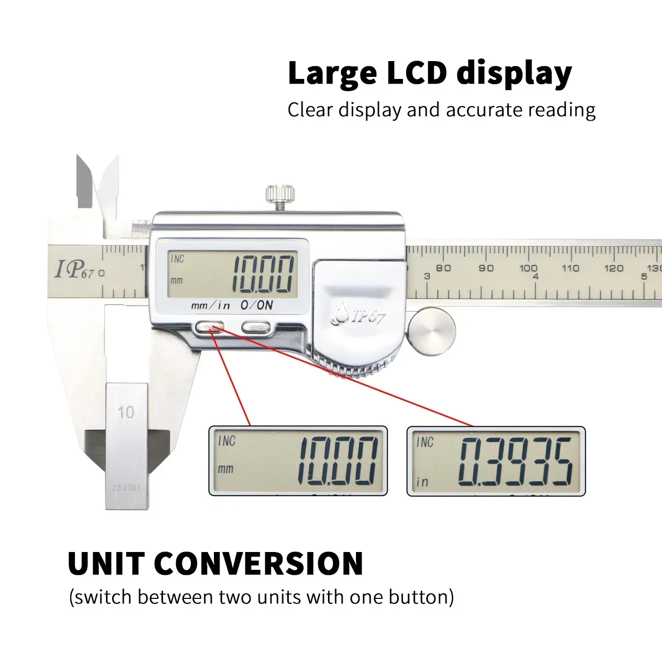 150 Mm IP67 Kỹ Thuật Số Chống  - đánh giá và giá Digital Caliper 150Mm Stainless Steel