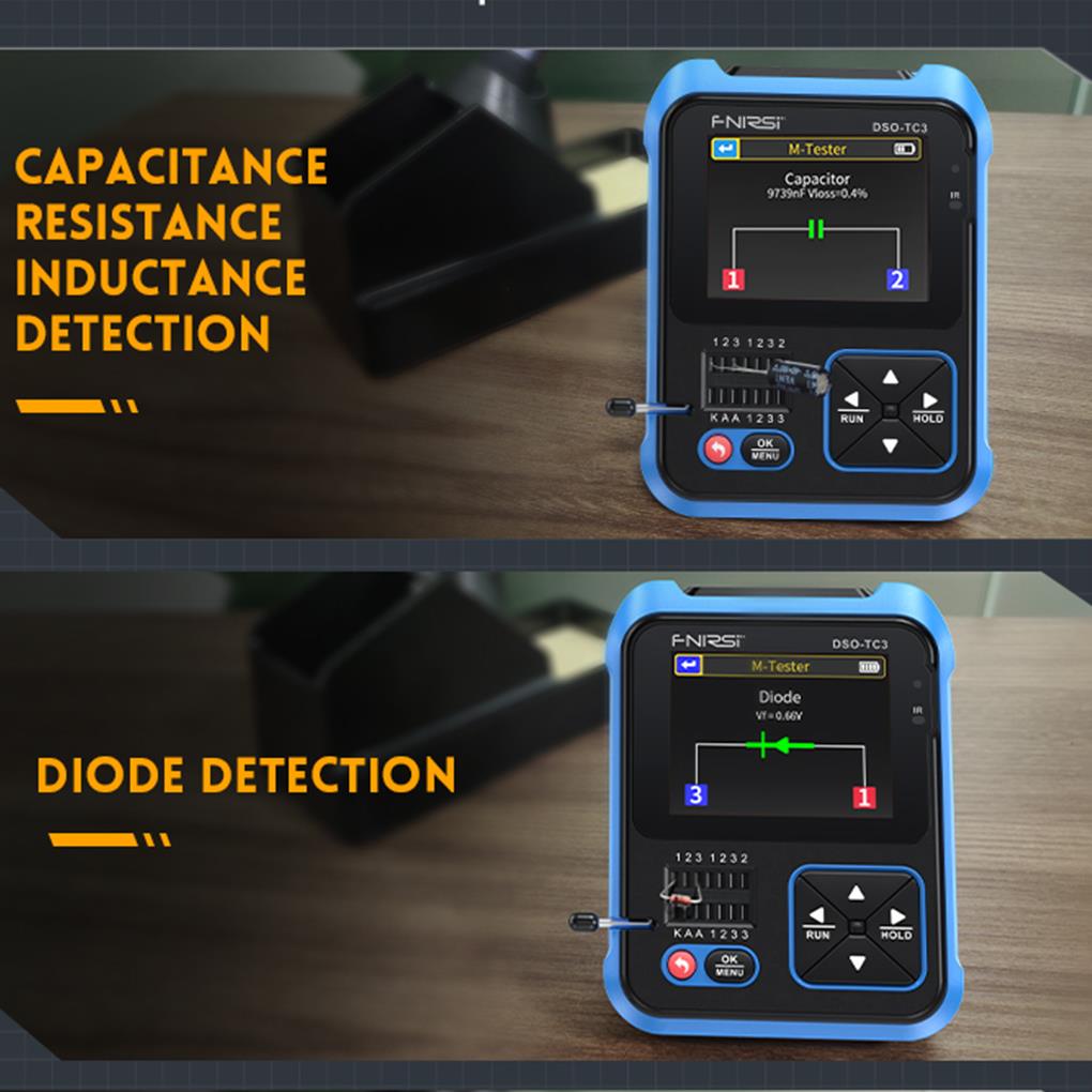 FNIRSI DSO-TC3 3in1 Mini Handh - đánh giá và giá Fnirsi Digital Oscilloscope Handheld